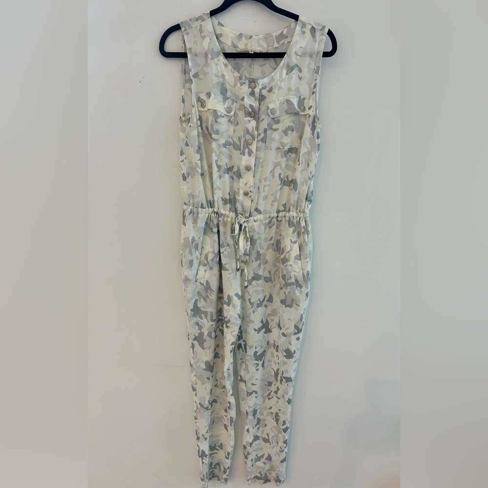RACHEL ROY Sleeveless Camo Jumpsuit.  Sz M With Pockets